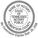 Notary Stamp
Tennessee Pre-Inked Notary Stamp