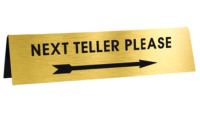 No Soliciting - 3" x 10" Engraved Table Top Tent Sign
3" x 8" Table Top Tent Sign
No Soliciting Table Top Tent Sign
2" x 8" Engraved Table Top Tent Sign
2" x 6" Engraved Table Top Tent Sign
Tent Signs
Table Top Tent Sign