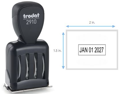 Trodat 2910/P01 Die Plate Date Stamp