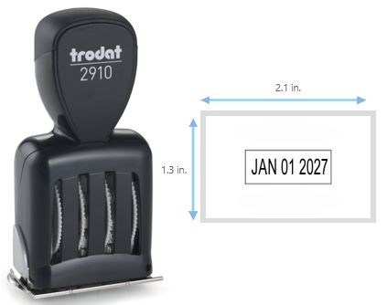 Trodat 2910/P04 Die Plate Date Stamp