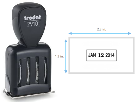 Trodat 2910/P06 Die Plate Date Stamp