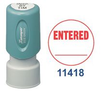 Pre-Inked Stock Stamp - (ENTERED)
Xstamper Stock Stamp