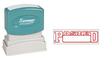 Xstamper Pre-Inked Stock Stamp "POSTED"
Xstamper Stock Stamp