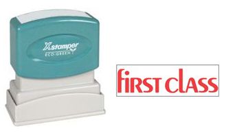 Xstamper Pre-Inked Stock Stamp "FIRST CLASS"
Xstamper Stock Stamp