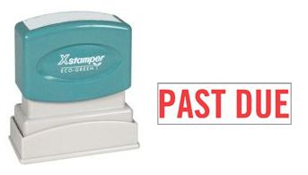 Xstamper Pre-Inked Stock Stamp "PAST DUE"
Xstamper Stock Stamp