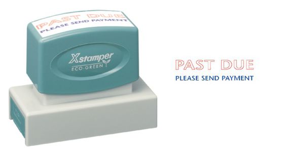Xstamper Jumbo Stock Stamp "PAST DUE PLEASE SEND PAYMENT"
Xstamper Stock Stamp